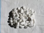 Dekoratyviniai akmenukai, balti, frakcija 15-25 mm, 20 kg
