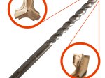 Trigubas grąžtas SPECIALIST+ Armature, armuotam betonui, SDS+ 12 x 200 x 260 mm.