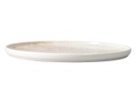 Lėkštė PORLAND PIOLI, porcelianas, skersmuo 27 cm, baltos ir rudos sp.
