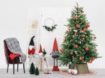 Kalėdų eglutės stovo uždengimas WINTERIA, pintas, aukštis 25 cm