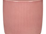 Kambarinis keraminis vazonas SCHEURICH Lychee (909/15), rausvos sp., vazono skersmuo 15 cm.