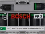 Smūginių galvučių komplektas BOSCH, 1/2", 7 vnt. rinkinys