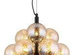 Pakabinamas šviestuvas GLOBO Conor, G9, 13 x 4W, 230V, gintaro spalvos, reguliuojamas aukštis, 395 x 395 x 1200 mm, 56146H