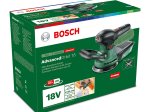 Akumuliatorinis ekscentrins šlifuoklis BOSCH Green, Advanced Orbit 18 Solo, be akumuliatoriaus ir kroviklio, 18V sistema