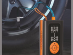 Akumuliatorinė, skaitmeninė oro pompa ALBURNUS, Type-C ir USB-A jungtys; Įtampa: 12V; 150 PSI oro tiekimo slėgis; 14.8Wh / 7.4V akumuliatoriaus talpa; 5V / 2A krovimo įtampa