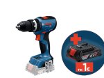 Akumuliatorinis smūg. suktuvas BOSCH Professional GSB 18 V-65, SOLO, 18 V, maks. sukimo momentas 65 Nm, be akumuliatoriaus ir kroviklio, 06019N3300