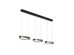 Pakabinamas LED šviestuvas SEARCHLIGHT Aerial, 35W, 230V, 3000K, 2454lm, aukso ir juodos spalvos, 1060 x 250 x 100 mm, maksimalus aukštis 1500 mm, 62330-3GO