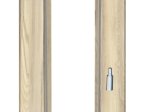 Laminuota durų stakta VOSTER, reguliuojama, su apvadais, kompl. durų varčiai, kairinė, spalva Oak Latte, matmenys 100-140 x 80 x 2109 mm, 2 vnt., 110-140 x 80 x 684 mm, 1 vnt.