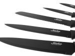 Virtuvės peilių rinkinys MAKU, 5 vnt., nerūdijantis plienas, juodos sp.