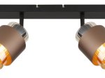 Kryptinis šviestuvas GLOBO Milley, E27, 4 x 40W, 230V, matinės bronzos spalvos, 650 x 100 x 125 mm, 15560-4C