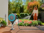 Ritė žarnai GARDENA Rollup S, tvirtinima prie terasos, automatinė, turkio sp., 360° pasukama