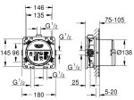 Potinkinė dalis GROHE RAPIDO SMARTBOX, universali , 35600000