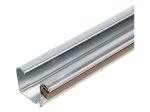 Stumdomų durų bėgelis HETTICH TopLine2, prisukamas, cinkuotas, spl. ruda, 2 m, 1483