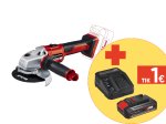 Akumuliatorinis kampinis šlifuoklis EINHELL AXXIO Solo, 18 V, be baterijos, 125 mm, be akumuliatoriaus ir kroviklio
