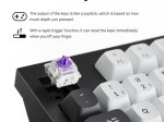 Belaidė žaidimų klaviatūra KEYCHRON Q5 HE, 96% mechaninė, baltos sp., Q5H-P1