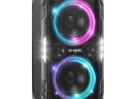 Kolonėlė W-KING T9 PRO, 200W, nešiojama, Bluetooth 5.3., turi AUX, USB, atminties kortelės lizdus, mikrofono jungtis