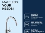 Plautuvės maišytuvas GROHE QuickFix Start Classic, C formos, chromas, 31553001