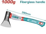 Kirvis TOTAL THAX0611000, stiklo pluošto rankena, 390 mm, 45CS, 1 kg
