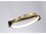 Pakabinamas LED šviestuvas SEARCHLIGHT Aerial, 35W, 230V, 3000K, 2454lm, aukso ir juodos spalvos, 1060 x 250 x 100 mm, maksimalus aukštis 1500 mm, 62330-3GO