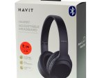 Įkraunamos belaidės ausinės HAVIT H628Bt, su mikrofonu, veikimo laikas iki 9 val., juodos sp.