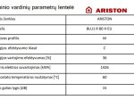 Elektrinis vandens šildytuvas ARISTON BLU1 R, 80L, horizontalus