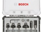 Frezų rinkinys BOSCH, 8 mm kotu, "Trim&Edging", 6 dalių