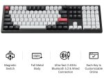 Belaidė žaidimų klaviatūra KEYCHRON Q6 HE, 100% mechaninė, juodos sp., Q6H-M1