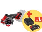 Akumuliatorinis mini diskinis pjūklas EINHELL TP-CO 18/76-C Li BL - Solo, 18 V, bešepetėlis variklis, maks. disko skersmuo 76 mm, be akumuliatorių ir kroviklio