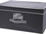 Sulankstoma daiktadėžė, tamsiai pilkos sp., 31 x 28 x 15,5 cm
