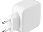 Sieninis įkroviklis DELTACO USB-AC175, 2x USB-A 2,4 A, iš viso 24 W, baltos sp.