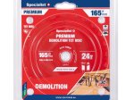 Medienos pjovimo diskas SPECIALIST+ Demolition, akumuliatoriniams pjūklams, 165x20 mm, 24 dantys