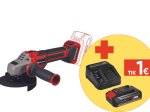 Akumuliatorinis kampinis šlifuoklis EINHELL TP-AG 18/125 CE Q, Li-Solo, 18 V, 125 mm, be akumuliatoriaus ir kroviklio