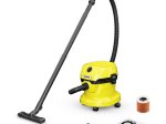 Sauso - šlapio siurbimo dulkių siurblys KARCHER WD 2 Plus, 12 litrų dulkių talpa, filtras, galingumas 1000 W, 4 m ilgio elektros laidas, 1.8 m ilgio žarna,1.628-009.0