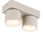 Kryptinis šviestuvas GLOBO Rae, LED, 2 x 6W, 480lm, 3000K, pilkos sp., 205x72x120 mm