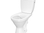 Klozetas CERSANIT MITO Compact 696, pastat., 3/6 L, "Simpleon"  f-ja, horizon. nubėgimas, įvadas iš šono, plinas, lėtai nusileidžiantis dangtis, K11-2338