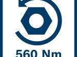Akumuliatorinis veržliasukis BOSCH Professional GDS 18V-330 HC, 18 V, komplekte 2 x 5,0 Ah akumuliatoriai ir kroviklis, lagaminas, 06019L5003