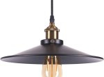 Pakabinamas šviestuvas G.LUX Gt-220-D30-1S-Bl Loft-2, 1 X E27, 1 x E27, 300 mm skersmens gaubtas, juodos/žalvario sp.