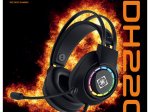 Laidinės žaidimų ausinės DELTACO GAMING DH220, USB, RGB, juodos sp., GAM-168