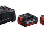 Akumuliatorių ir kroviklio komplektas BOSCH Professional Starter Set, 18 V, 2 x 5,0 Ah akumuliatoriai, 1600A00B8J