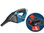 Akumuliatorinis dulkių siurblys BOSCH Professional GAS, 12V, SOLO, oro srautas 15 l/s, dulkių talpa 0,35 l, 06019E3000, be akumuliatoriaus ir kroviklio