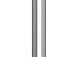 MDF sienų lentjuostė PUFFIN, spl. grey/black, 2650x245x22 mm, akustinė, dekoratyvinė
