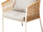 Lauko baldų komplektas, komplektą sudaro: dvivietė sofa, 2 vienviečiai krėslai ir staliukas