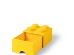 Daiktadėžė-stalčius LEGO, 25 x 18 x 25 cm, geltonos sp.