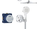 Potinkinė dušo sistema GROHE PRECISION SMARTCONTROL su termostatu, Vitalio Rain Mono 310mm lietaus galva ir SmartActive dušeliu, chromo spalva, 34877000