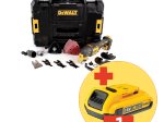 Akumuliatorinis daugiafunkcins įrankis DEWALT DCS356NT-XJ, 18 V, lagamine, be akumuliatorių ir kroviklio