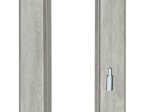 Laminuota durų stakta VOSTER, reguliuojama, su apvadais, kompl. durų varčiai, kairinė, spalva Polar oak, matmenys 100-140 x 80 x 2109 mm, 2 vnt., 110-140 x 80 x 784 mm, 1 vnt.