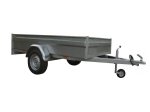 Priekaba TAURAS B702S, Sustiprinta torsioninė, matmenys 242 x 122 x 40 cm