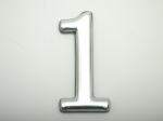 Numeriukas 1, 50 - 52 mm Chromuotas, klijuojamas