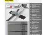 Kabliukų ir kilpučių fiksuojanti juosta FIX-O-MOLL, 20 x100mm, 4vnt., pilka/juoda sp.