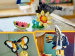 Konstruktorius LEGO Creator 3in1, laukiniai gyvūnai: atogrąžų tukanas